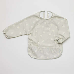 Over The Dandelions Waterproof Long-sleeve Bib - Daisy