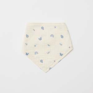 Over The Dandelions Organic Muslin Bib - Enchanted Garden