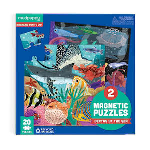 Mudpuppy Depths Of The Sea Magnetic Puzzle Double-Sided 20pc