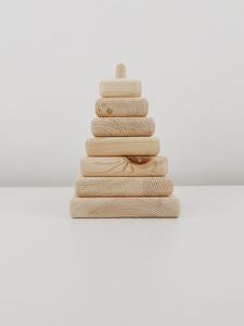 Lion + Lamb Wooden Stacking Tower