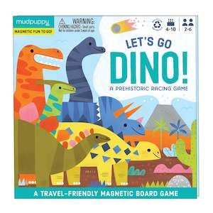 Mudpuppy Let's Go Dino Magnetic Board Game