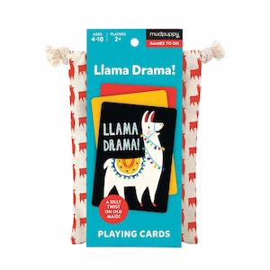 Mudpuppy Llama Drama! Playing Cards to Go