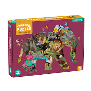 Mudpuppy African Safari Shaped Puzzle 300pc