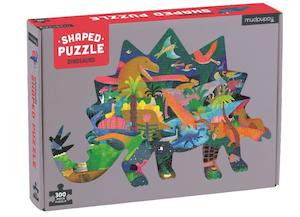 Mudpuppy Dinosaurs Shaped Scene Puzzle 300pc