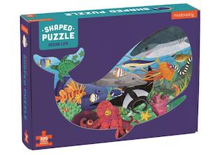 Mudpuppy Ocean Life Shaped Scene Puzzle 300pc