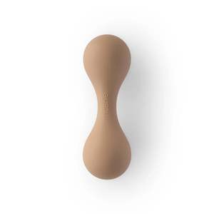 Mushie Silicone Baby Rattle - Natural