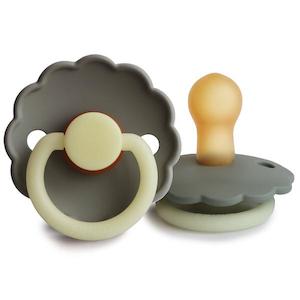 FRIGG Daisy Night Rubber Pacifier - Portobello