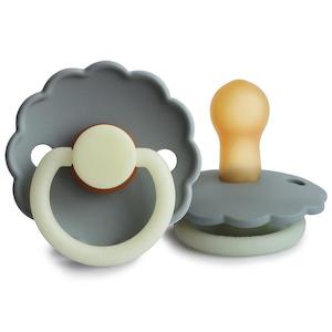 FRIGG Daisy Night Rubber Pacifier - French Grey