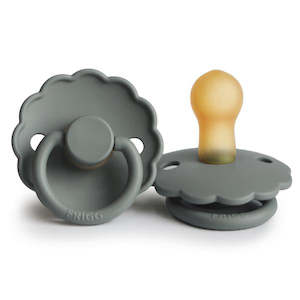 FRIGG Daisy Rubber Pacifier - French Grey