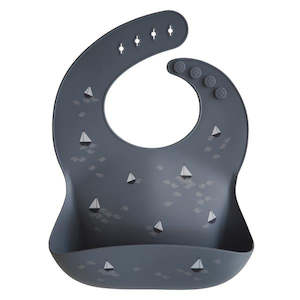 Toy: Mushie Silicone Baby Bib - Boats