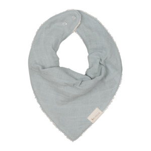 Fabelab Organic Bandana Bib - Foggy Blue