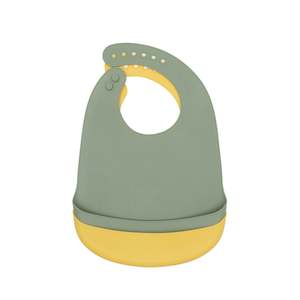 We Might Be Tiny Catchie Bibs 2 Pk - Sage/ Yellow