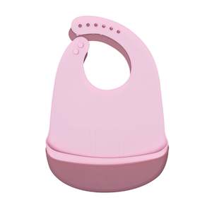 We Might Be Tiny Catchie Bibs 2 Pk - Dusty Rose/ Powder Pink