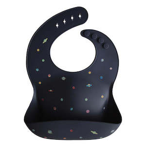 Mushie Silicone Baby Bib - Planets