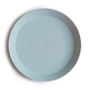 Mushie Round Plate (Set of 2) - Powder Blue