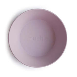 Toy: Mushie Round Bowl (Set of 2) - Soft Lilac