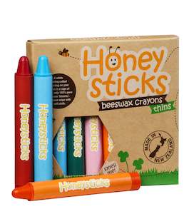 Honeysticks Beeswax Crayons Thins (4-6 yr)