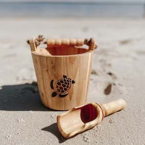 Explore Nook Wooden Bucket & Scoop Set - Turtle