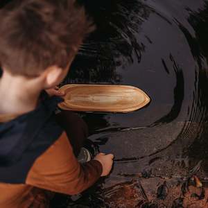 Explore Nook Wooden Toy Boat Canoe