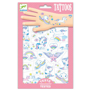 Djeco Temporary Tattoos - Glitter Unicorns