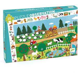 Djeco The Farm Observation Puzzle 35pc