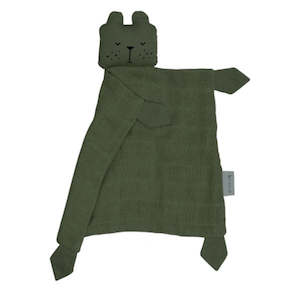 Fabelab Animal Bear Cuddle Comforter - Olive