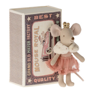 Maileg Little Sister Mouse in Box - Princess