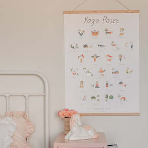 Mindful & Co Kids Wall Print - Yoga Poses