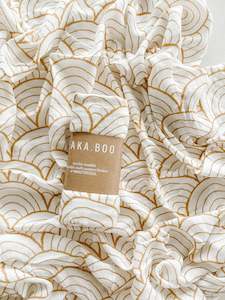 SEAKA.BOO Over The Rainbow Muslin Swaddle - Sandalwood