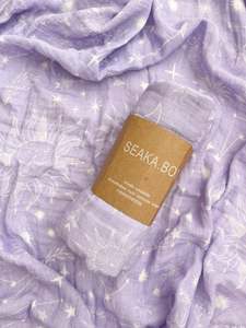 SEAKA.BOO Celestial Fields Muslin Swaddle - Lilac