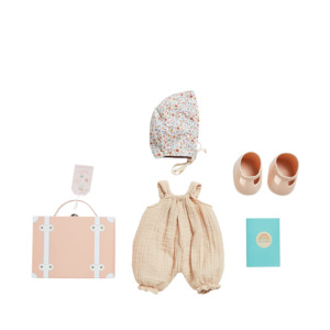 Toy: Olli Ella Dinkum Doll Travel Tog - Blush