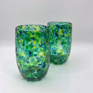 Glass Tumbler - Sea Green