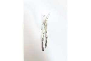 Art gallery: Long Silver Fused Earrings