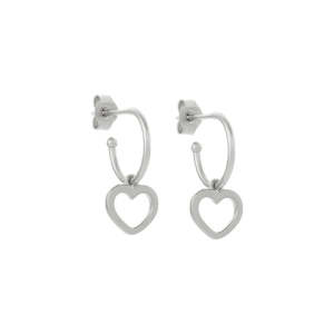 Souvenir: Mini Heart Hoop Earrings