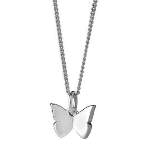 Mini Butterfly Necklace Sterling Silver