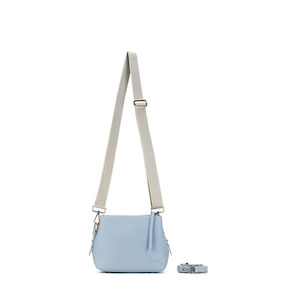 Souvenir: Daniella Cross Body  Flat bottom Bag Chambrey