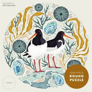 Catherine Marion Round Puzzle Oystercatchers