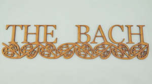 The Bach Word Art - Wood