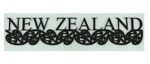 Souvenir: New Zealand Word Art Black