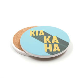 Ceramic Coaster Te Reo Kia Kaha