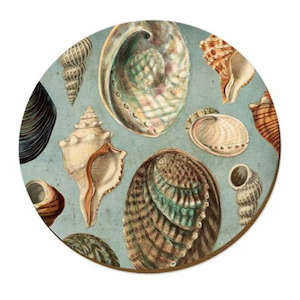 Souvenir: Coastal Series Placemats & Coasters Shells Angaanga