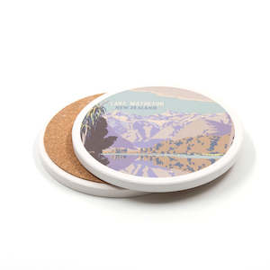 Souvenir: Ceramic Coaster Lake Matheson