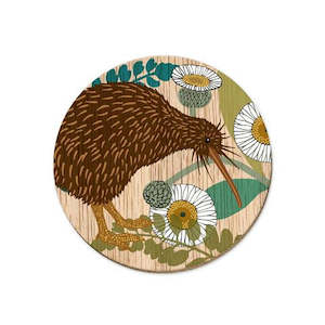 Souvenir: Wolfkamp & Stone Coaster Ngutu Roa Kiwi