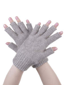 Open Finger Gloves - Mocha