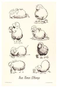 Souvenir: Tea Time Sheep Tea Towel