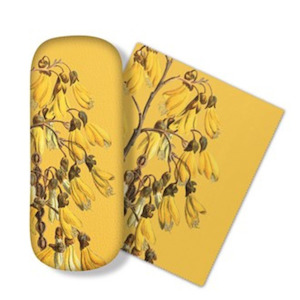 Glasses Case Set  Vintage Botanical Kowhai