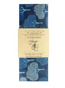 Beeswax Wrap – Large – Blue Forest 100% Organic Cotton