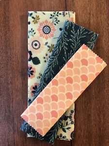 Beeswax Wrap 3 Pack – Floral Bush 100% Organic Cotton