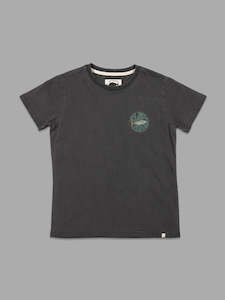 Just Another Fisherman: Just Another Fisherman Mini Trev Tee Aged Black