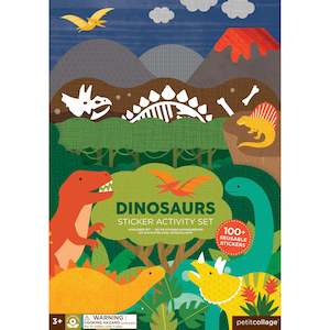 Le Petit Collage Dinosaurs Sticker Activity Set